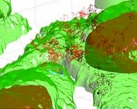 Now in 3-D: Video of virus-sized particle trying to enter cell
