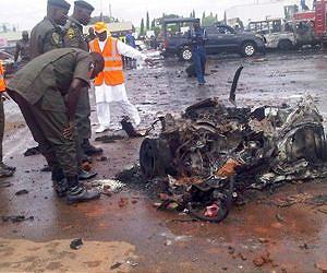 Suicide bomber in Nigeria kills six soldiers, one civilian