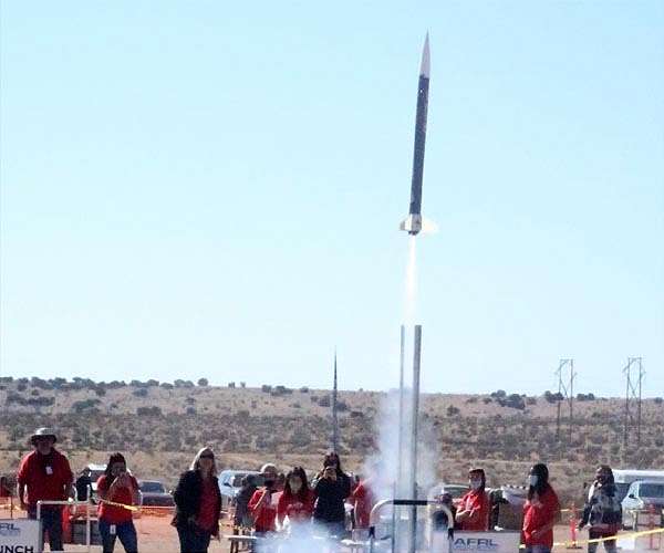 AFRL celebrates successful rocket launch at STEM Academy