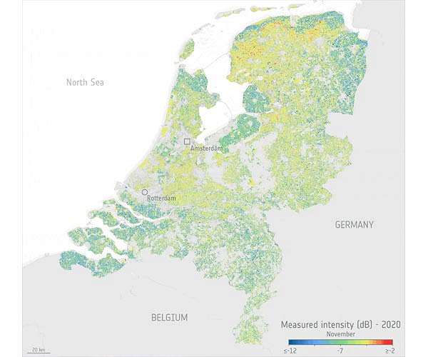 Monitoring crop health across the Netherlands