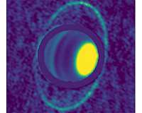 Astronomers See Warm Glow of Uranus's Rings