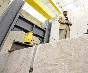 Engineers test effects of fire on steel structures, nuclear plant design