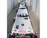 AMRO Fabricating Corp. Lining up Panels for NASA's Space Launch System