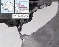 Antarctic iceberg A-68 is on the move after year-long standstill
