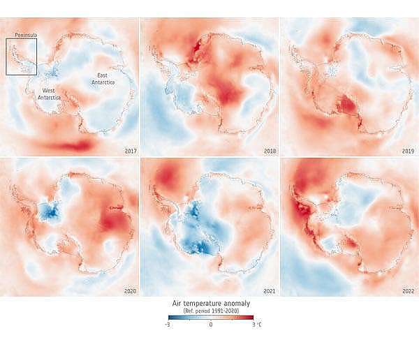 Heatwaves hitting Antarctica too