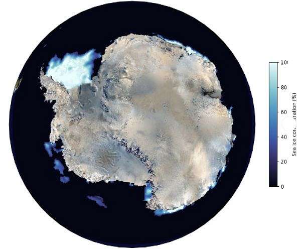 Climate change key driver of record-low Antarctic sea ice: study