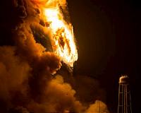 Antares rocket explosion revealed in fiery new NASA photos