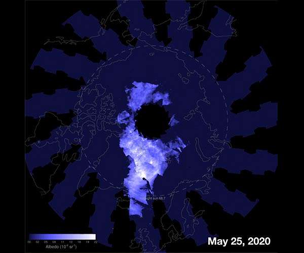 NASA's AIM Sees First Night-Shining Clouds of Antarctic Summer