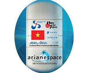 A highly symbolic mission is reflected in words and images on Ariane 5's payload fairing