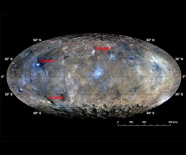 Organic compounds on Ceres
