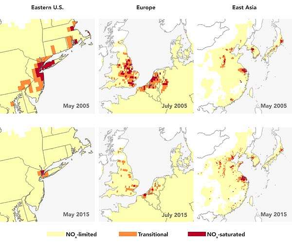 Ozone levels across Northern Hemisphere have been rising for 20 years