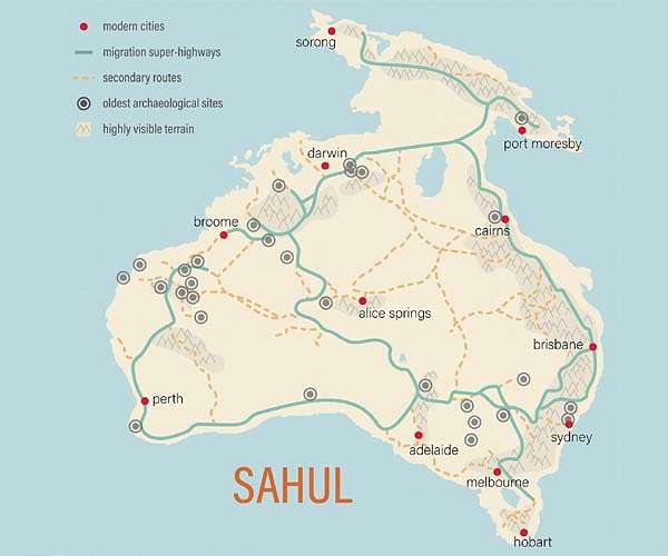 Prehistoric humans first traversed Australia by 'superhighways'