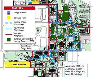 Geothermal project will cut university carbon footprint in half