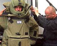 Iraqi artist imagines life in a bomb suit