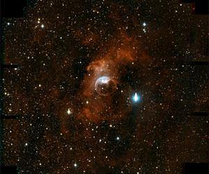 The Bubble Nebula, observed with the new One Degree Imager Camera