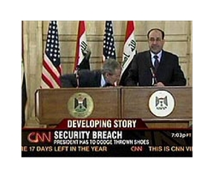 Bush wishes he had caught Iraqi's hurled shoe