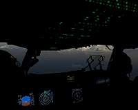 Charleston C-17 flies on dark side of the moon