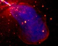 Chandra Shows Shocking Impact Of Galaxy Jet