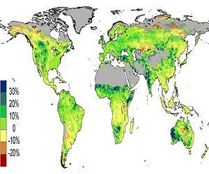 Deserts 'greening' from rising CO2