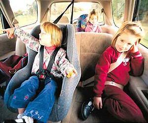 Rear seat design - a priority for children's safety in cars