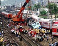 Chinese passenger train derailed by landslide debris