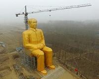Mao Ze-gone as giant statue of Communist leader 'demolished'