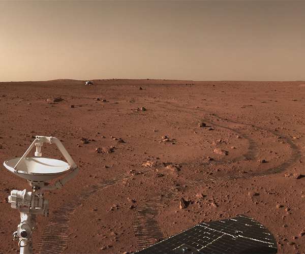 China's Mars rover detects irregular wedges beneath red planet
