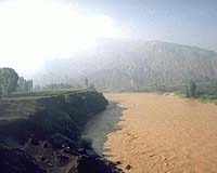 The Yellow River, China's sorrow, in troubled times