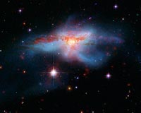 Hearts Of Galaxies Close In For Cosmic Train Wreck