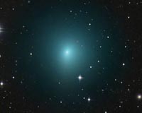 Look up at a green, fuzzy comet and shooting stars