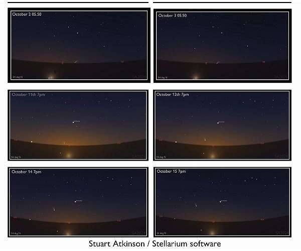 Bright Comet Tsuchinshan-ATLAS Becomes Visible in Evening Sky