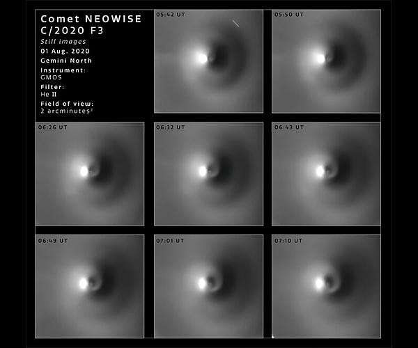 A dizzying show by Comet NEOWISE