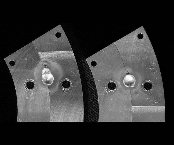 Space-made aluminium weld analyzed at ESA lab