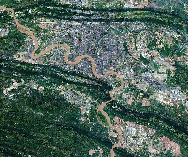 Earth from Space: Chongqing, China