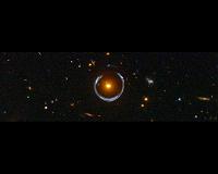 Cosmic horseshoe is not the lucky beacon