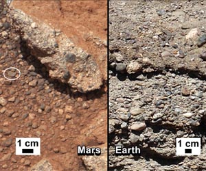 NASA Rover Finds Old Streambed on Martian Surface