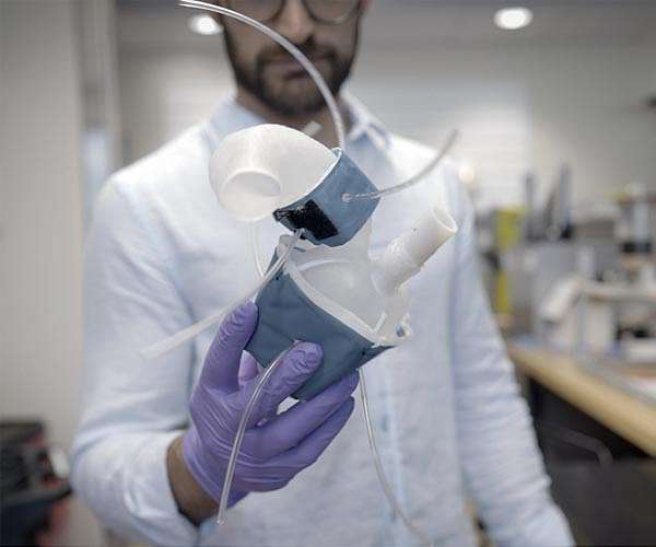 Custom, 3D-printed heart replicas look and pump just like the real thing