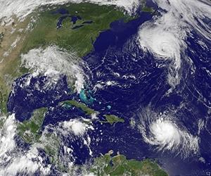 Clustered hurricanes reduce impact on ecosystems
