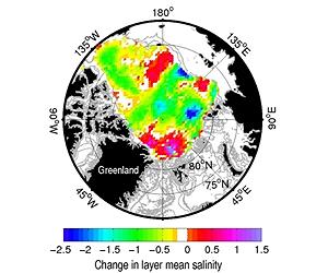 Large-Scale Assessment Of Arctic Ocean Show Significant Increase In Freshwater Content