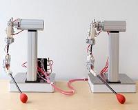 Hybrid fluid transmission enables light and swift robotic arms