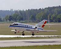 Research aircraft investigate reduced concentrations of pollutants in the air