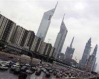 Rains lash some desert Gulf states as others shiver