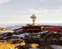 Antarctica: The wind sublimates snowflakes