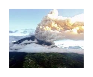 Ecuador volcano spews fiery rocks, warnings issued