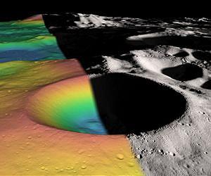 Researchers Estimate Ice Content of Crater at Moon's South Pole