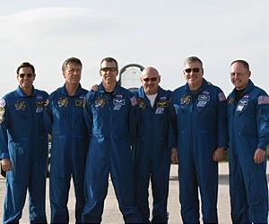 STS-134 Astronauts Arrive at Kennedy for Launch