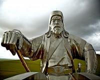 Chinese man jailed for stomping on Genghis Khan portrait