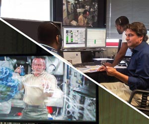 First 3D video transmission live from space