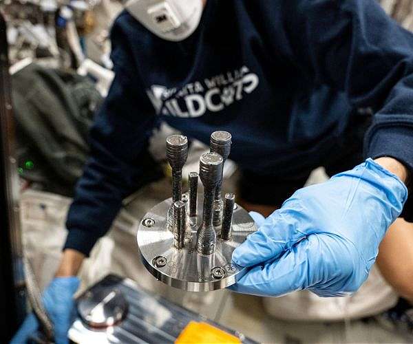 Metal Produced in Space Returns to Earth for Testing