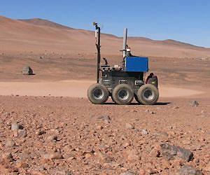 ESA tests self-steering rover in 'Mars' desert
